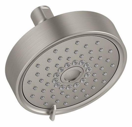 Purist 3-function Shower Head 2.5 Gpm - Vibrant Brushed Nickel – Splashes