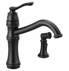 Belfield 1-Handle Kitchen Faucet with Separate Spray - Matte Black 724 ...