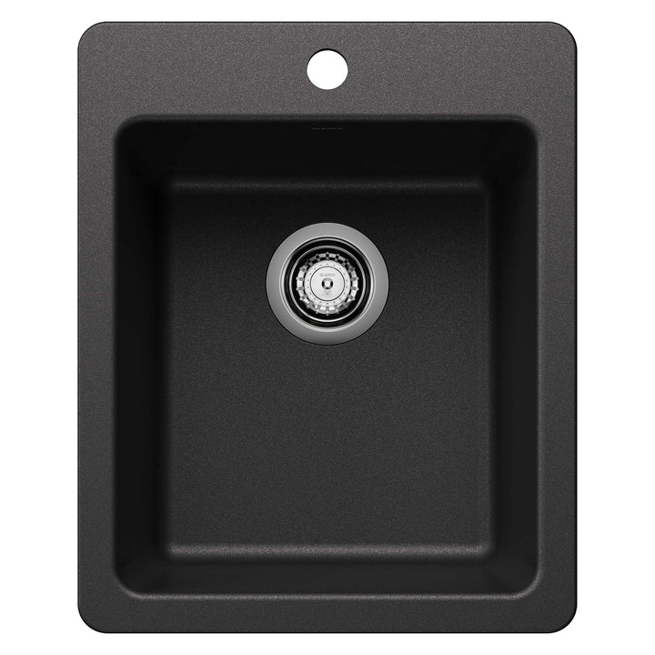 Liven 17 1 Bowl Dual Mount Bar Sink - Anthracite 403667 Blanco