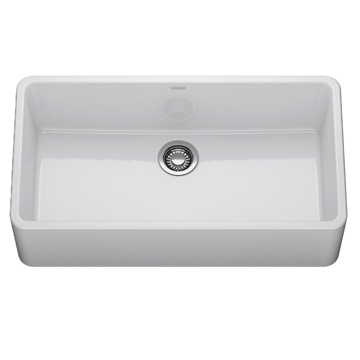 Ceranova 1 Bowl Apron Front Sink - White CRK71036-GWH Franke