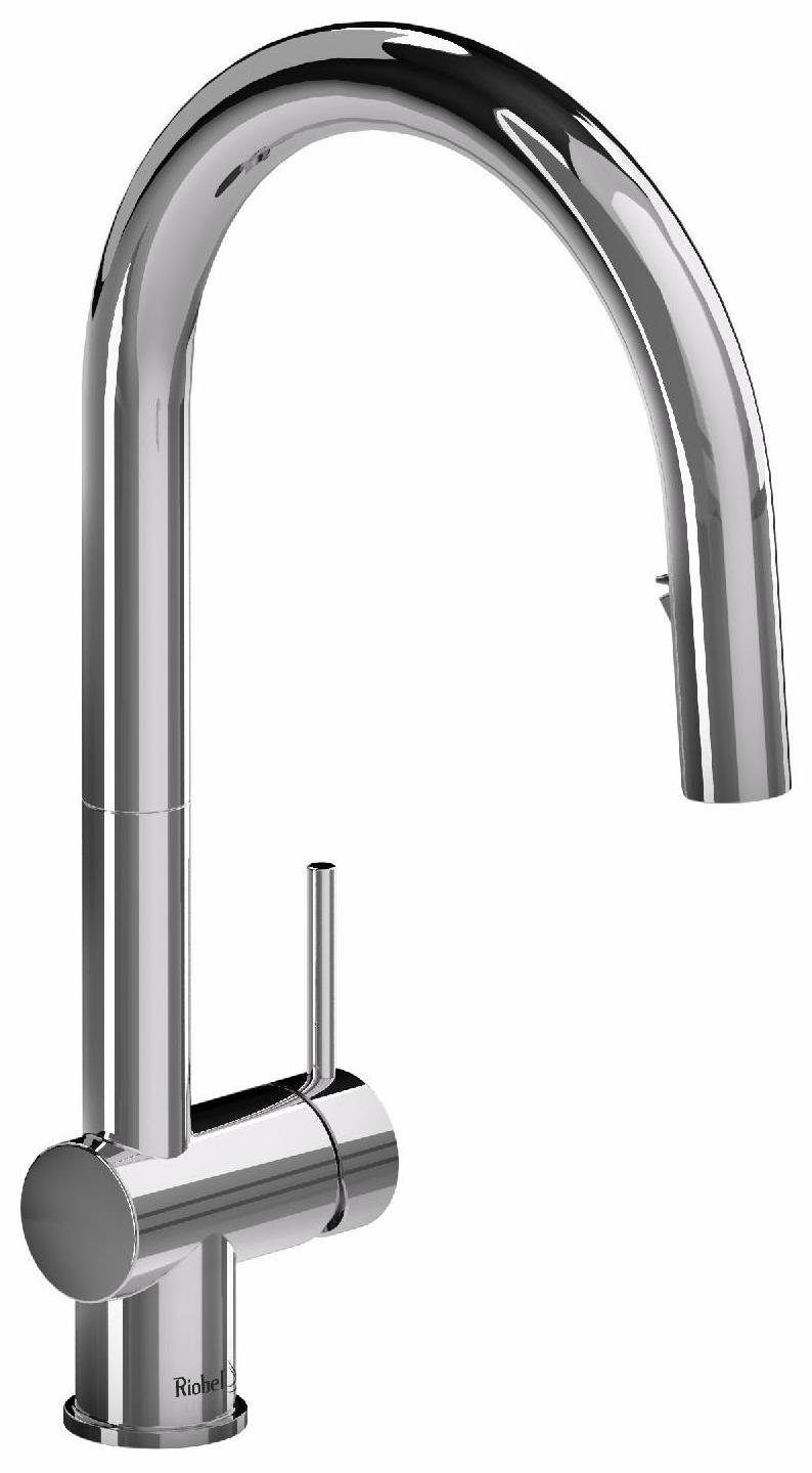 Azure Kitchen Faucet with Pulldown Spray - Chrome AZ201C RIOBEL – Splashes
