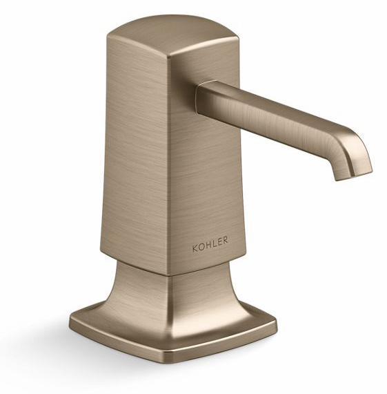 GRAZE SOAP DISPENSER - Vibrant Brushed Bronze 35760-BV Kohler – Splashes