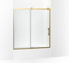 Vibrant Brushed Moderne Brass/Clear