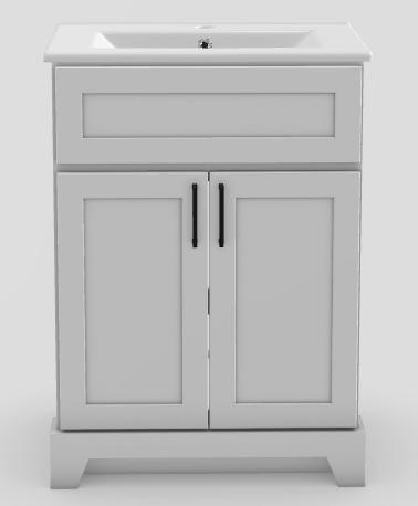 V1824WHTMSSQRBLKPORCELAIN product image.