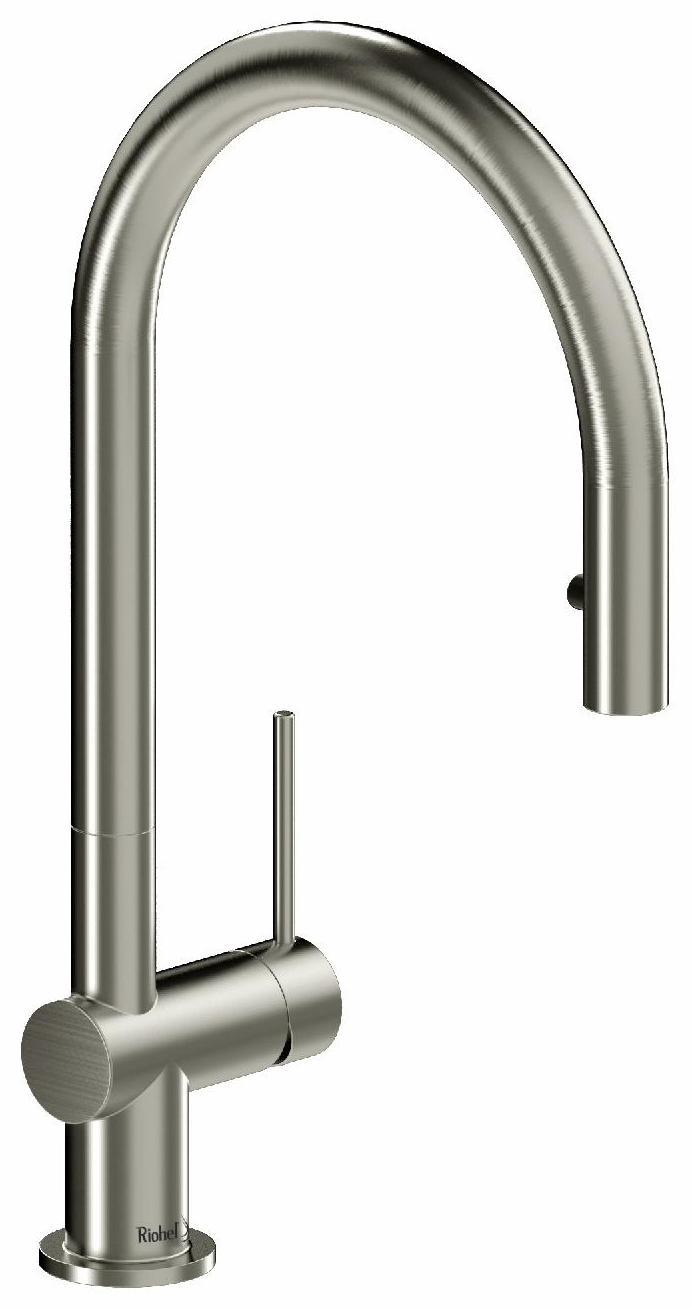 RIOBEL AZ101SS Azure Kitchen Faucet with Pulldown Spray - Stainless St ...