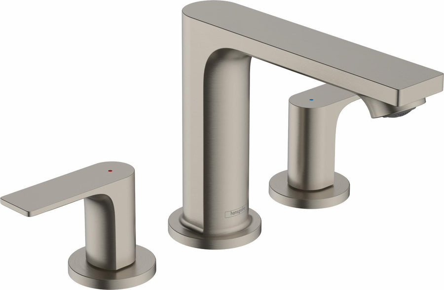Rebris E Round Bidet Faucet - Single Hole - 6" Brass/Brushed
