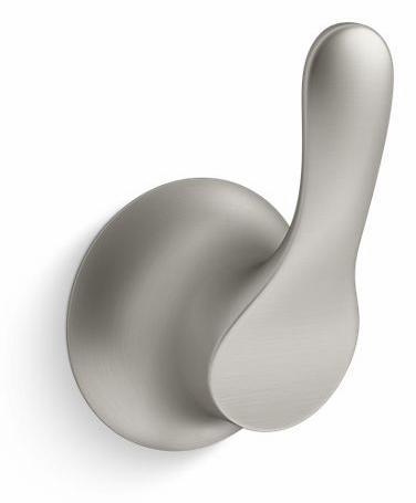 SIMPLICE SINGLE ROBE HOOK - Vibrant Brushed Nickel 27395-BN Kohler ...