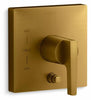 Vibrant Brushed Moderne Brass