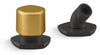 Matte Black with Brushed Moderne Brass