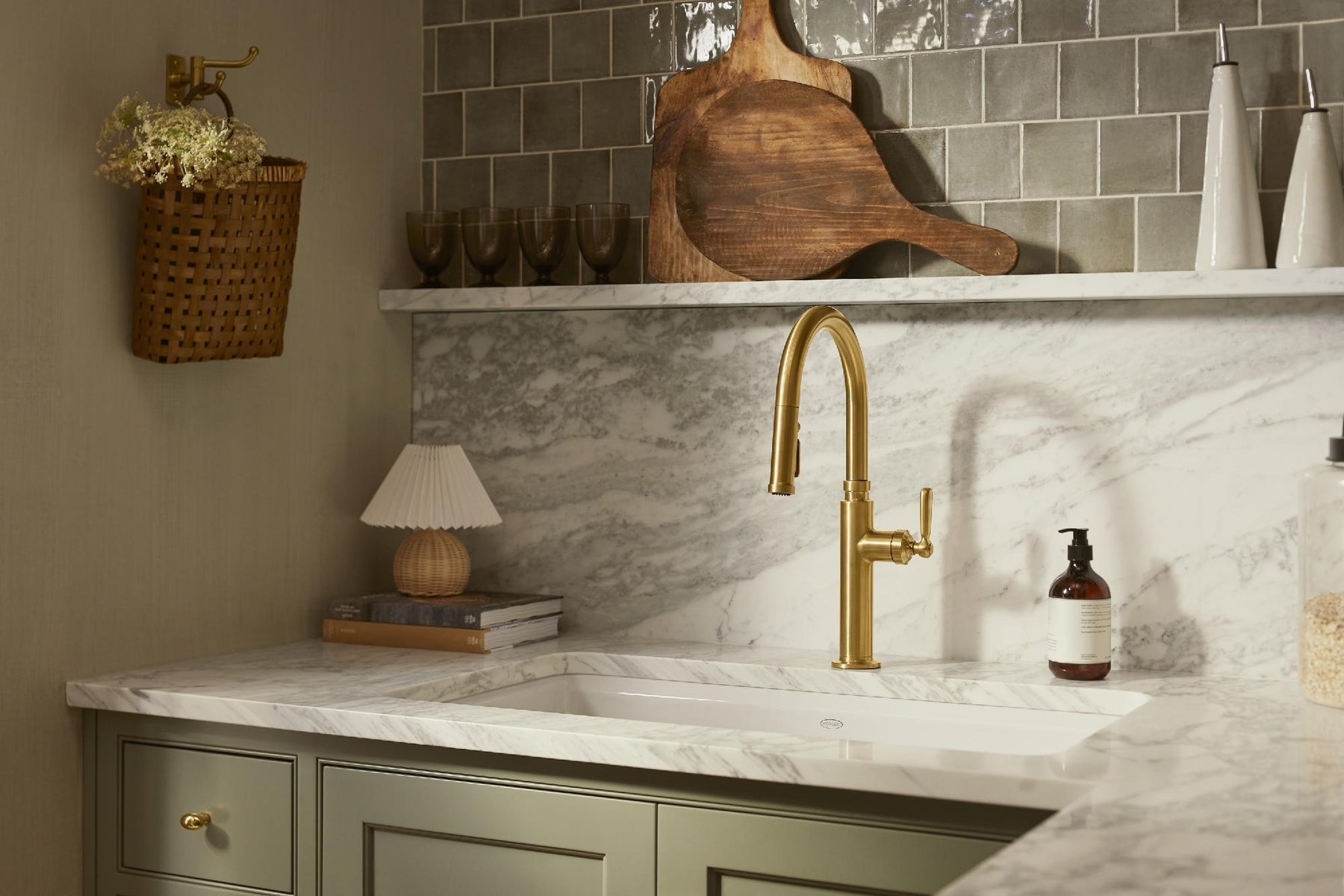 Edalyn by Studio McGee Kitchen Faucet with Pulldown Spray - Vibrant St ...