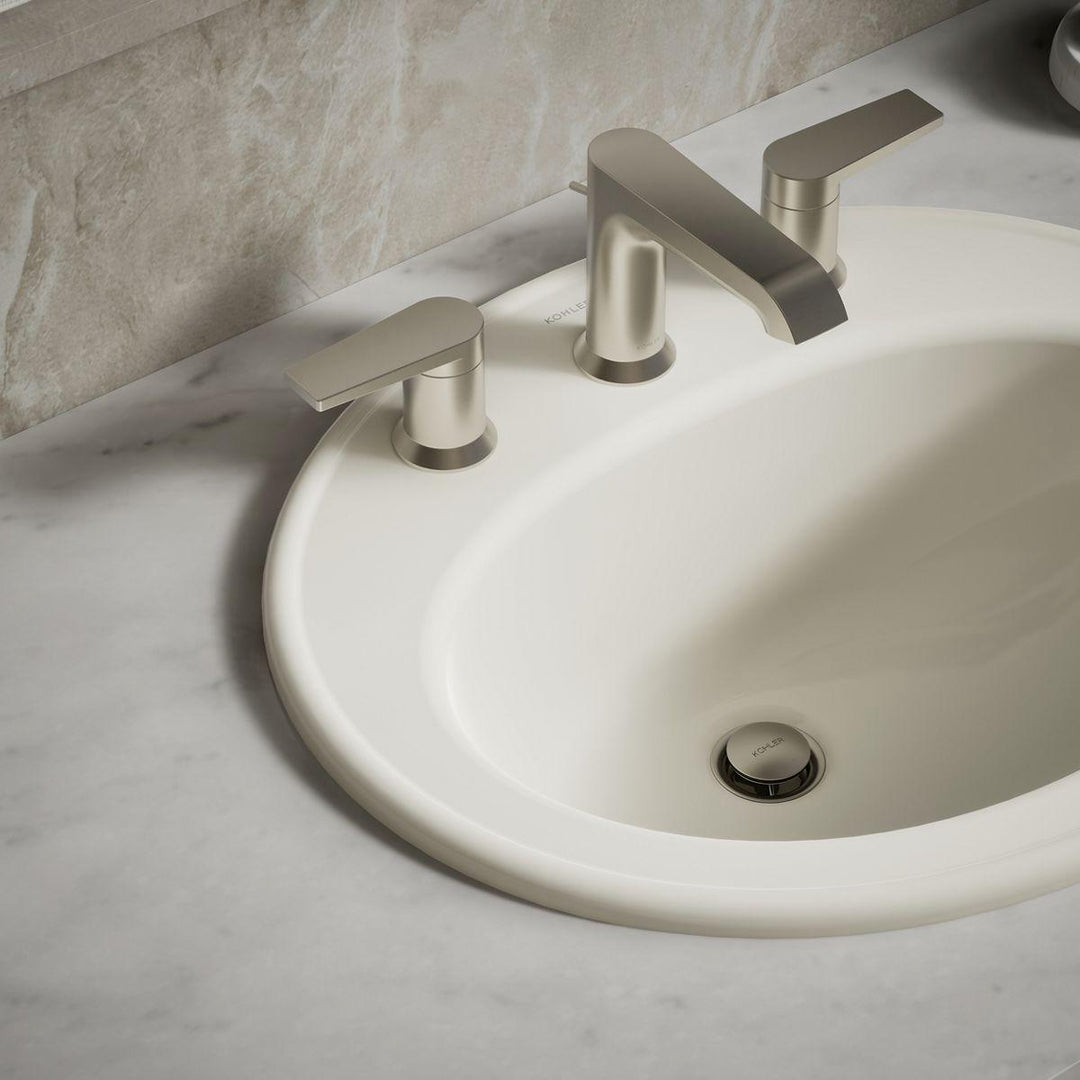 Kohler K 2196 4 96 Pennington 20 1/4 Drop In Bathroom Sink with 3 Kohler K 2196 4 96 Pennington 20 1/4 Drop In Bathroom Sink with 3