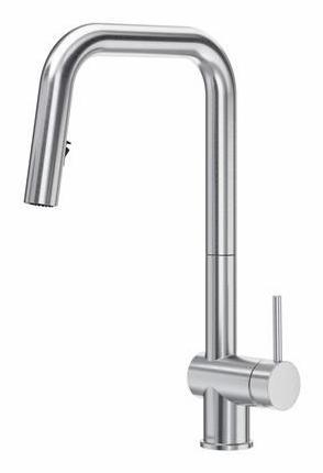 Azure Kitchen Faucet with Pulldown Spray with U-Spout - Stainless Stee ...