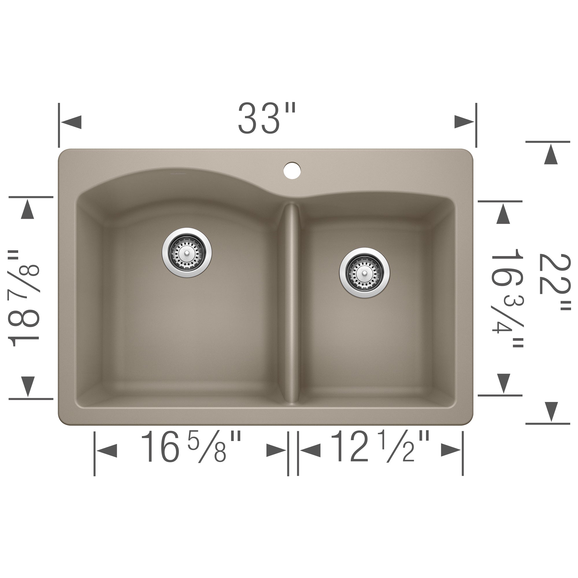 Basket Strainer for Silgranit Sinks - Truffle 240322 Blanco – Splashes