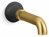 Matte Black with Brushed Moderne Brass