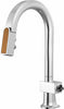 Polished Chrome/Teak Wood