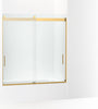 Vibrant Brushed Moderne Brass/Clear