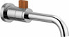 Polished Chrome/Teak Wood