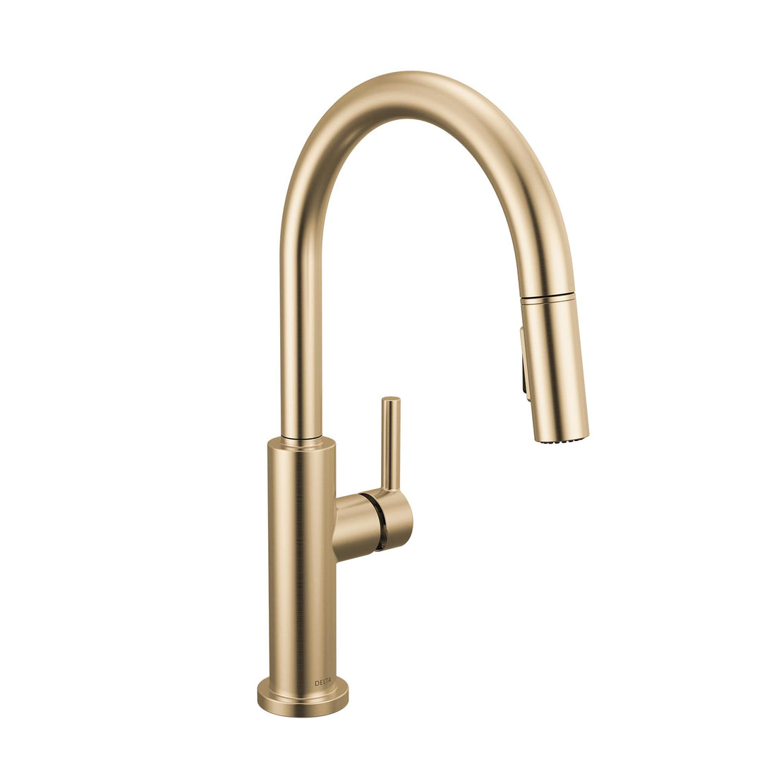 Nicoli J Kitchen Faucet with Pulldown Spray - Champagne Bronze 19867LF-CZ Delta