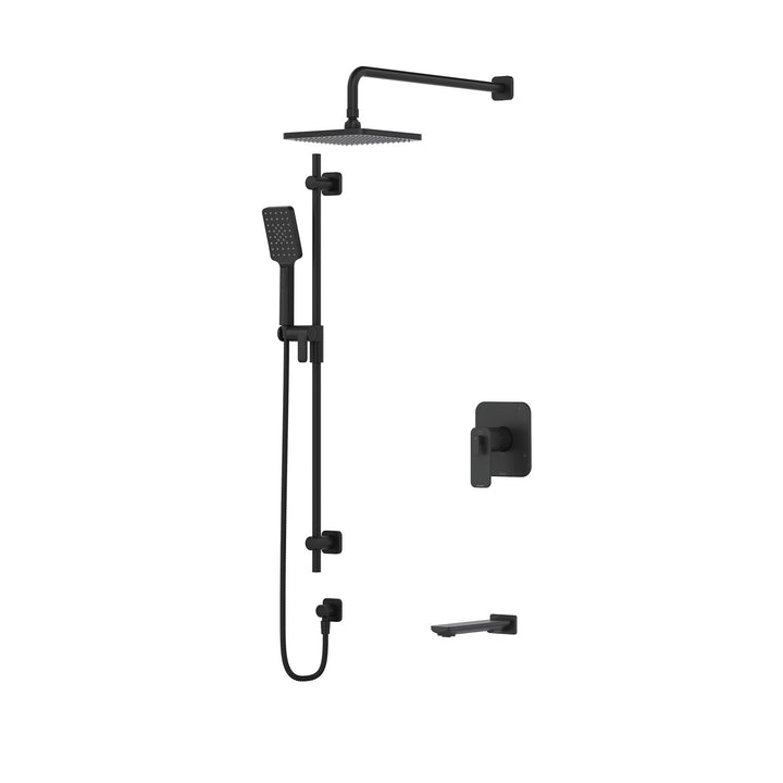 Equinox Tub & Shower Faucet Trim - Black TKIT1345EQNBK RIOBEL