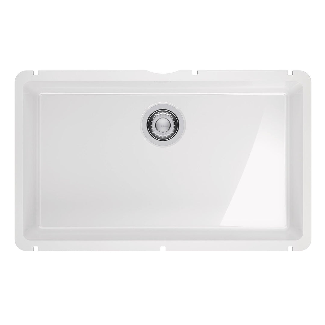 KubusX 1 Bowl Undermount Kitchen Sink
 - Glossy White KXK11028-GWH Franke