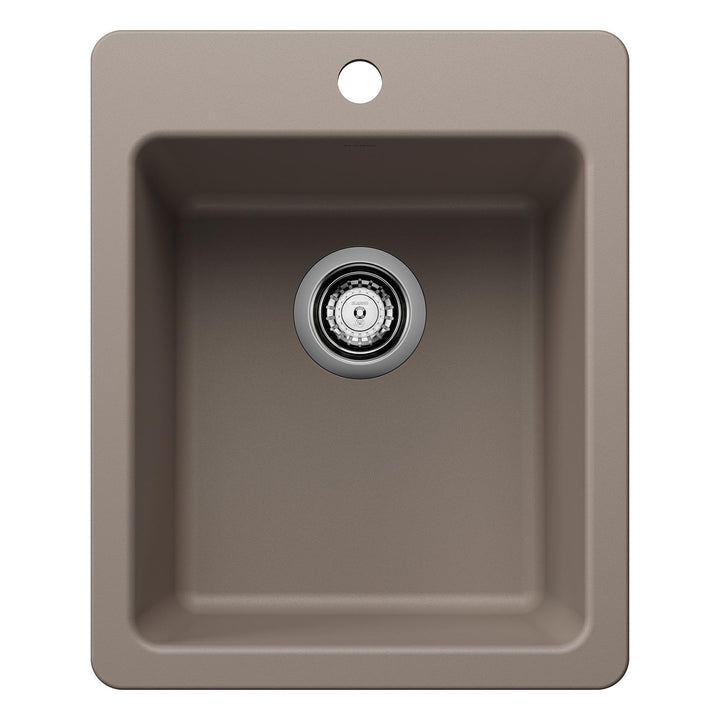 Liven 17 1 Bowl Dual Mount Bar Sink - Truffle 403670 Blanco