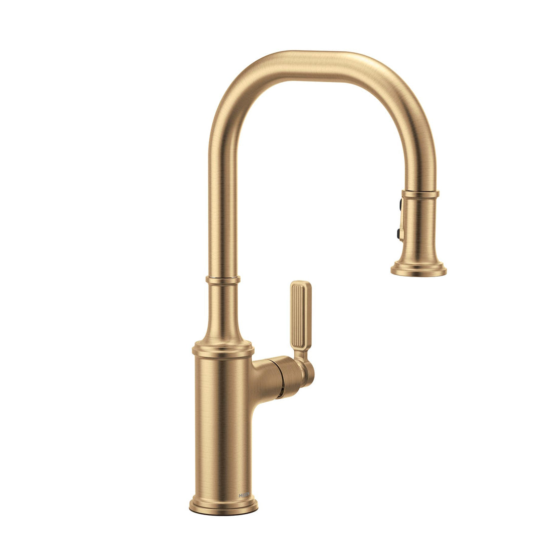 Smyth Kitchen Faucet with Pulldown Spray - Bronzed Gold 7770BZG Moen