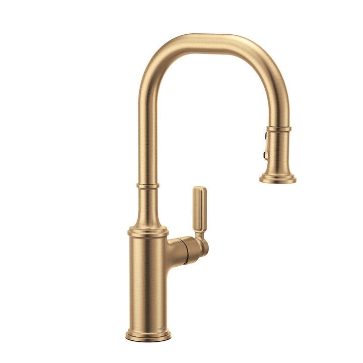 Smyth Kitchen Faucet with Pulldown Spray - Bronzed Gold 7770BZG Moen