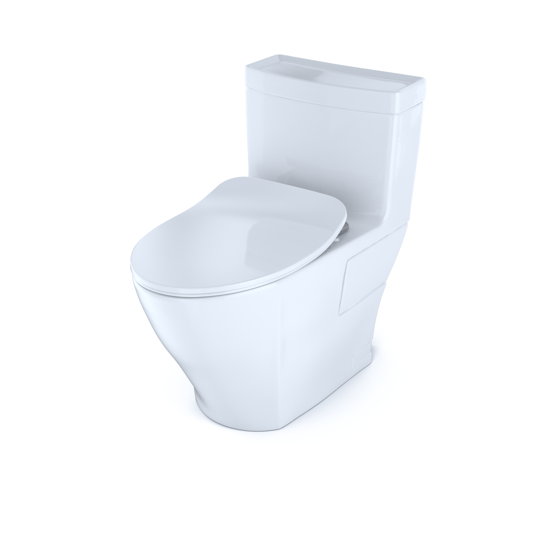 Toto Legato Elongated 1.28 GPF One-Piece Universal Height Toilet, Cotton White