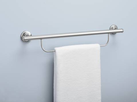 Moen Grab Bar with Towel Bar - Thumbnail 2
